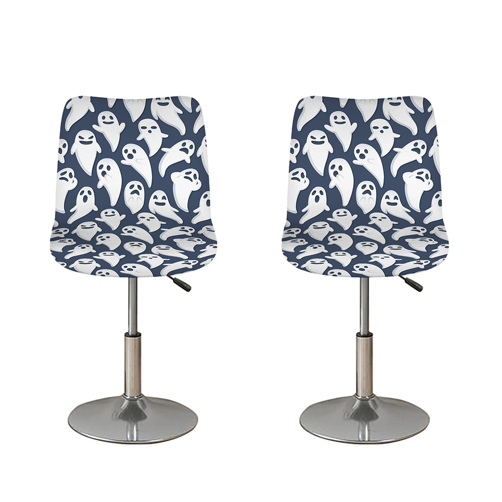 Halloween Ghost Pattern Print Bar Stool Covers