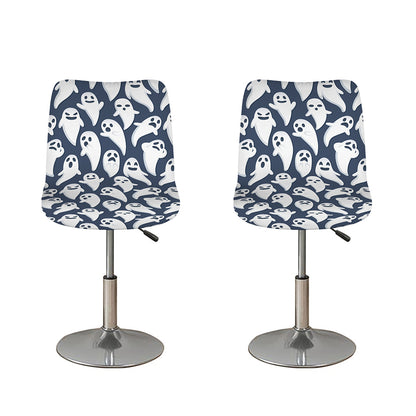 Halloween Ghost Pattern Print Bar Stool Covers