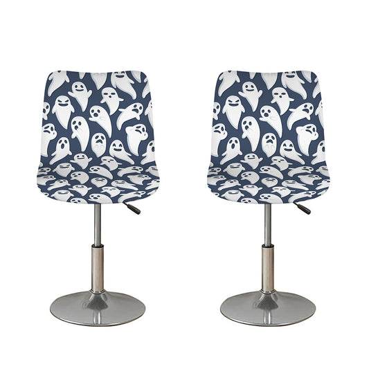 Halloween Ghost Pattern Print Bar Stool Covers