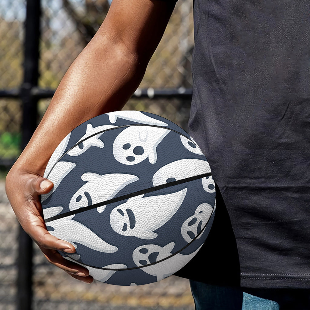 Halloween Ghost Pattern Print Basketball