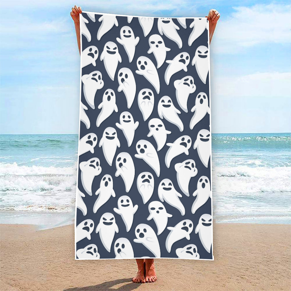 Halloween Ghost Pattern Print Beach Towel