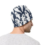 Halloween Ghost Pattern Print Beanie