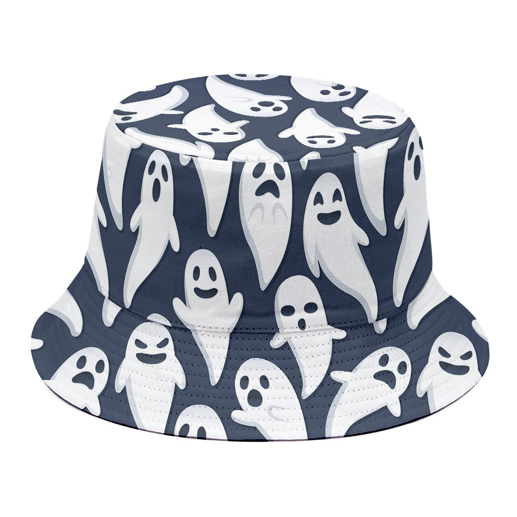 Halloween Ghost Pattern Print Bucket Hat