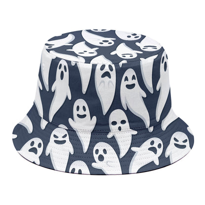 Halloween Ghost Pattern Print Bucket Hat