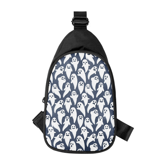 Halloween Ghost Pattern Print Chest Bag
