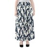 Halloween Ghost Pattern Print Chiffon Maxi Skirt