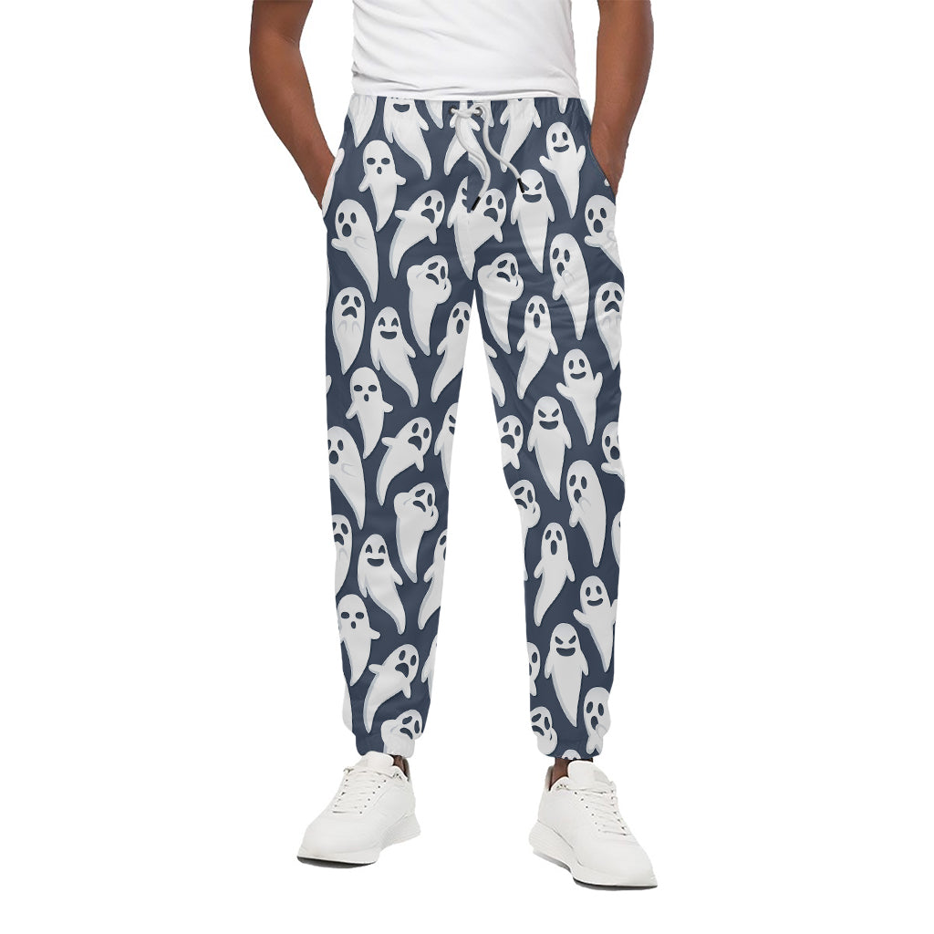 Halloween Ghost Pattern Print Cotton Pants