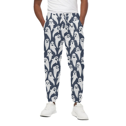 Halloween Ghost Pattern Print Cotton Pants