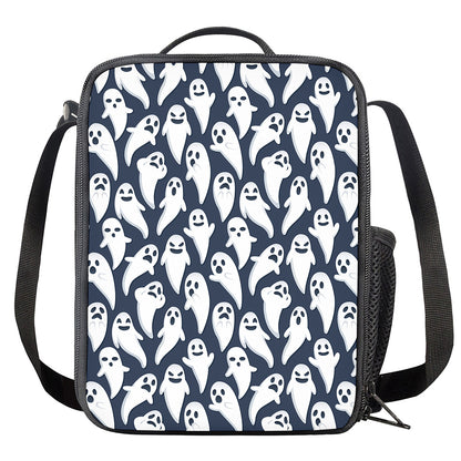 Halloween Ghost Pattern Print Crossbody Lunch Bag