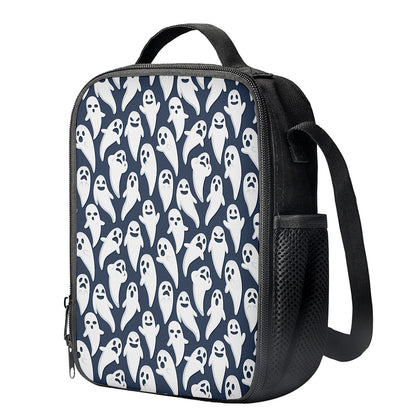 Halloween Ghost Pattern Print Crossbody Lunch Bag