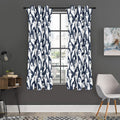 Halloween Ghost Pattern Print Grommet Curtain Panels