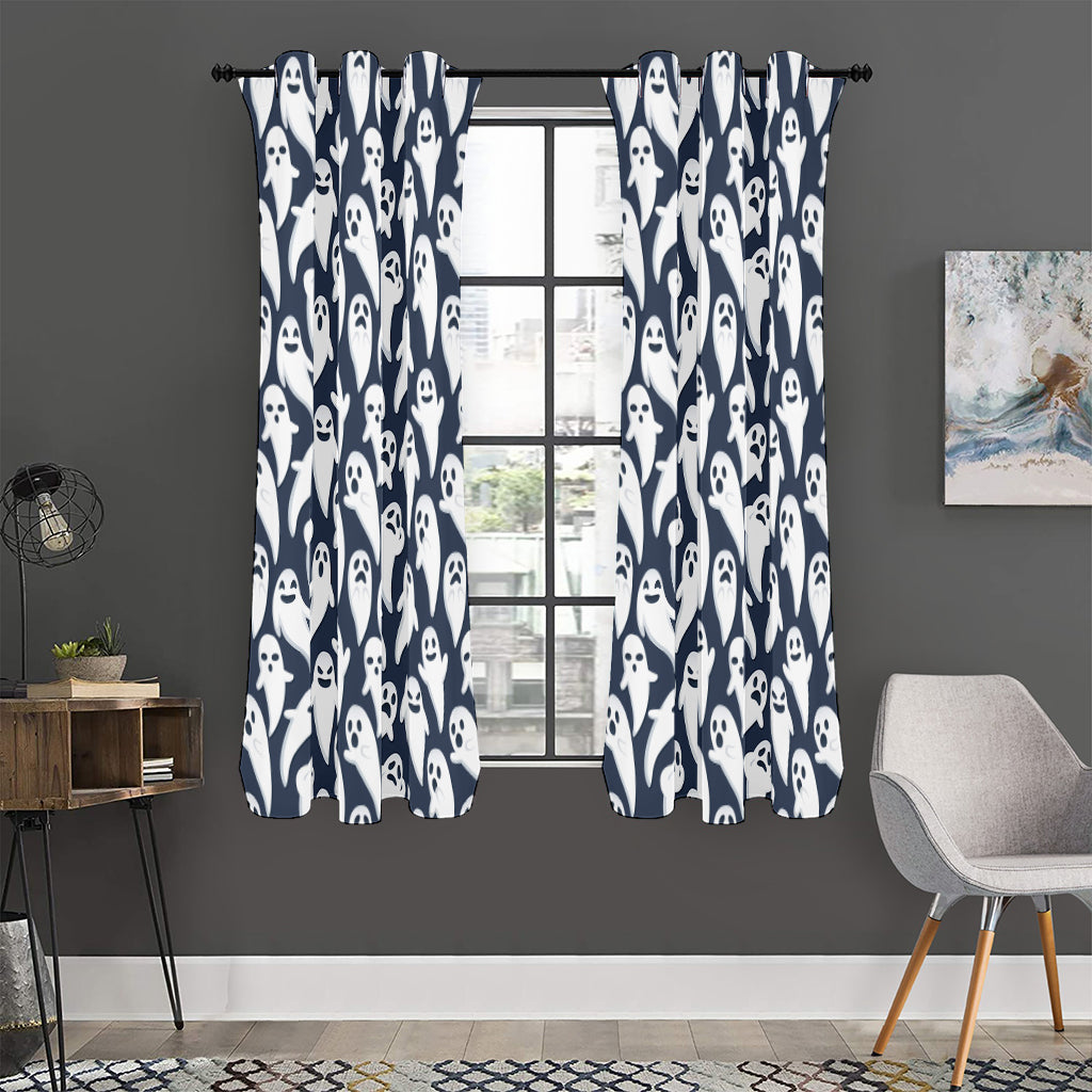 Halloween Ghost Pattern Print Curtain