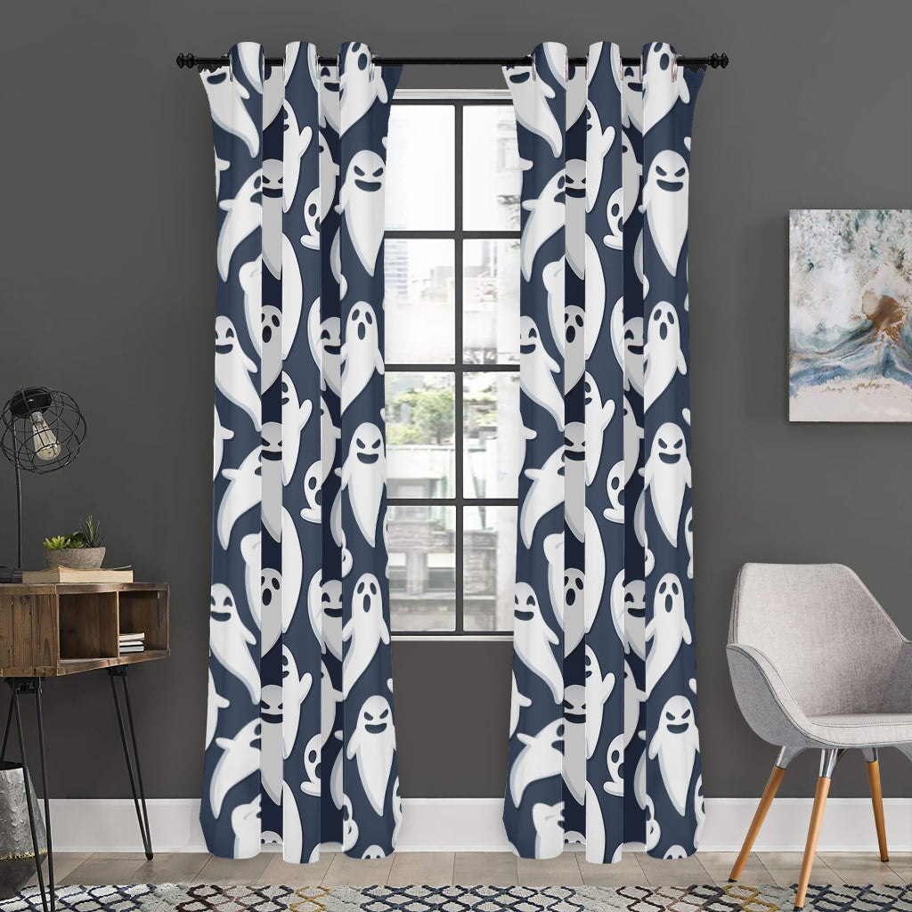 Halloween Ghost Pattern Print Curtain