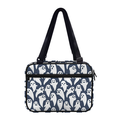 Halloween Ghost Pattern Print Double Strap Bible Bag