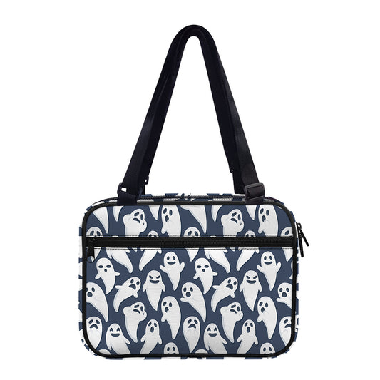 Halloween Ghost Pattern Print Double Strap Bible Bag