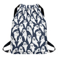 Halloween Ghost Pattern Print Drawstring Backpack