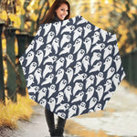 Halloween Ghost Pattern Print Foldable Umbrella