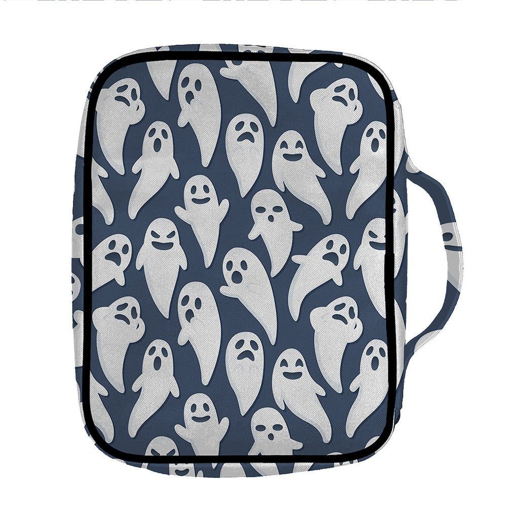 Halloween Ghost Pattern Print Front Pocket Bible Bag