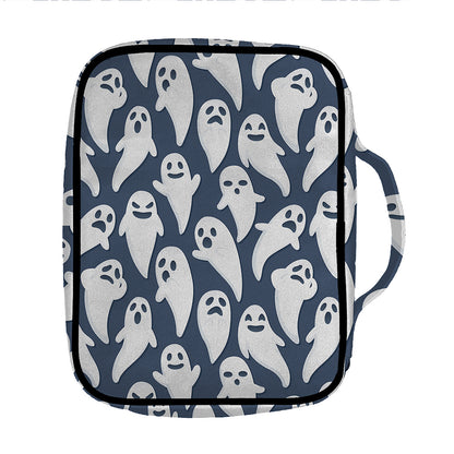 Halloween Ghost Pattern Print Front Pocket Bible Bag
