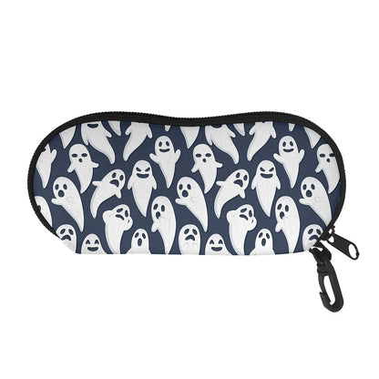 Halloween Ghost Pattern Print Glasses Case