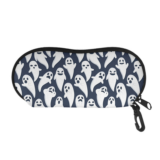 Halloween Ghost Pattern Print Glasses Case