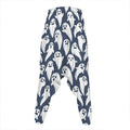Halloween Ghost Pattern Print Hammer Pants