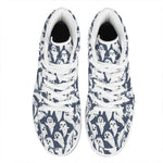 Halloween Ghost Pattern Print High Top Leather Sneakers