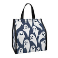 Halloween Ghost Pattern Print Insulated Lunch Tote
