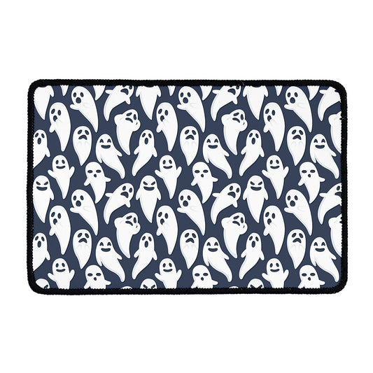 Halloween Ghost Pattern Print Kitchen Mat