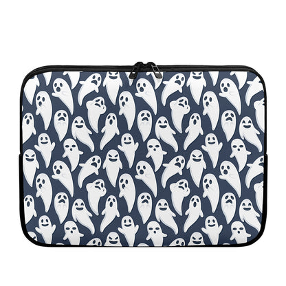 Halloween Ghost Pattern Print Laptop Sleeve