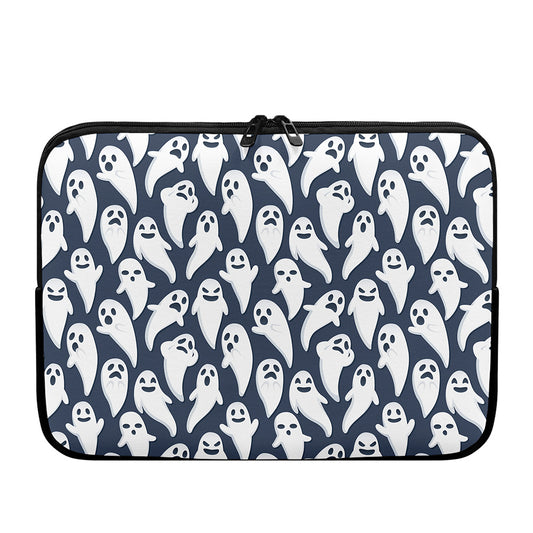 Halloween Ghost Pattern Print Laptop Sleeve