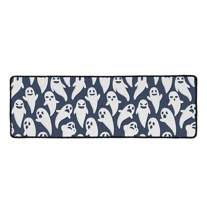 Halloween Ghost Pattern Print Long Kitchen Mat