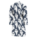 Halloween Ghost Pattern Print Men's Bathrobe