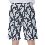 Halloween Ghost Pattern Print Men's Beach Shorts