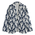 Halloween Ghost Pattern Print Men's Blazer
