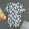 Halloween Ghost Pattern Print Men's Bodysuit