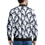 Halloween Ghost Pattern Print Men's Bomber Jacket