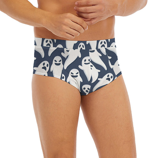 Halloween Ghost Pattern Print Men's Briefs