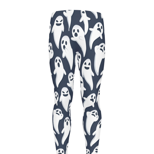 Halloween Ghost Pattern Print Men's leggings