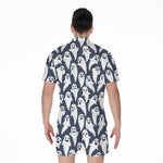 Halloween Ghost Pattern Print Men's Rompers