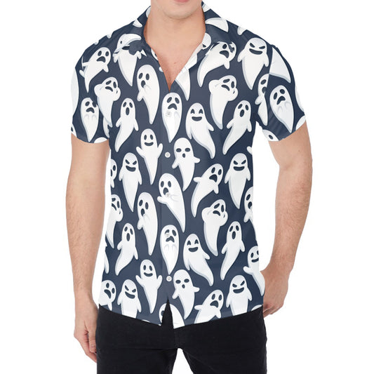 Halloween Ghost Pattern Print Men's Shirt