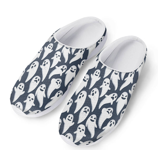 Halloween Ghost Pattern Print Mesh Casual Shoes