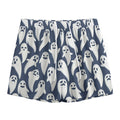Halloween Ghost Pattern Print Mesh Shorts