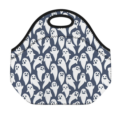 Halloween Ghost Pattern Print Neoprene Lunch Bag