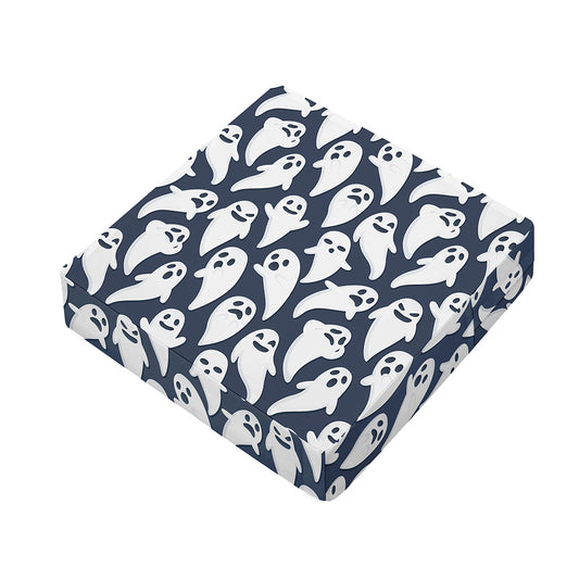 Halloween Ghost Pattern Print Outdoor Seat Cushion Cover