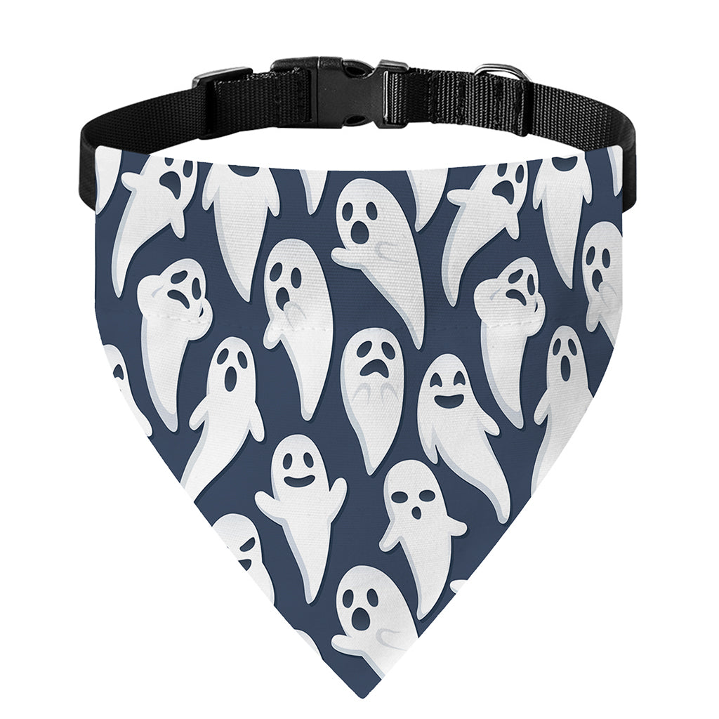 Halloween Ghost Pattern Print Over The Collar Dog Bandana