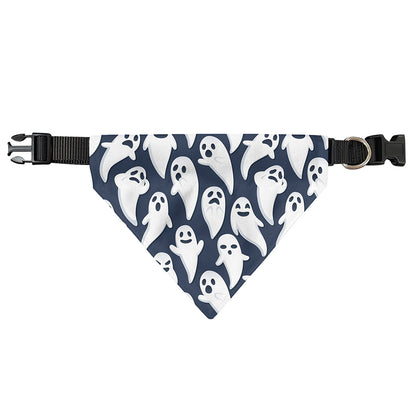 Halloween Ghost Pattern Print Over The Collar Dog Bandana