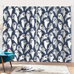 Halloween Ghost Pattern Print Pencil Pleat Curtains