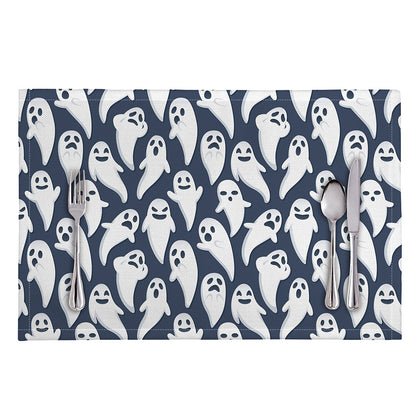 Halloween Ghost Pattern Print Placemat