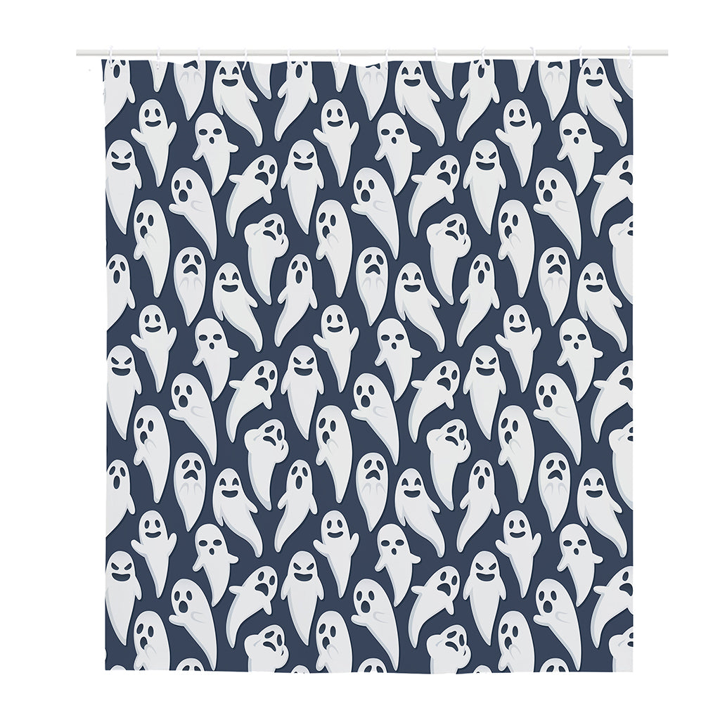 Halloween Ghost Pattern Print Polyester Shower Curtain